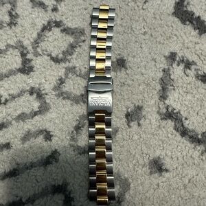 Silver and Gold Metal Bracelet Clasp